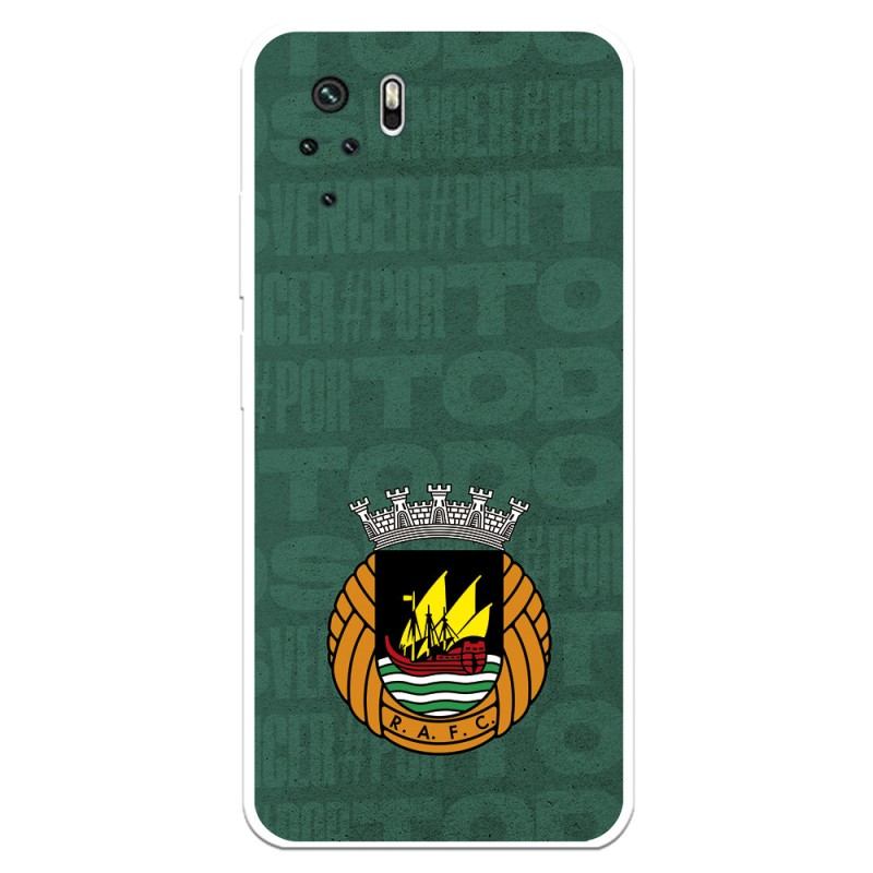 Funda para Xiaomi Redmi Note 10 del Rio Ave FC Escudo Fondo Verde Escudo Fondo Verde - Licencia Oficial Rio Ave FC