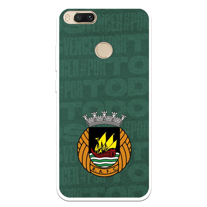 Funda para Xiaomi Mi A1 del Rio Ave FC Escudo Fondo Verde Escudo Fondo Verde - Licencia Oficial Rio Ave FC