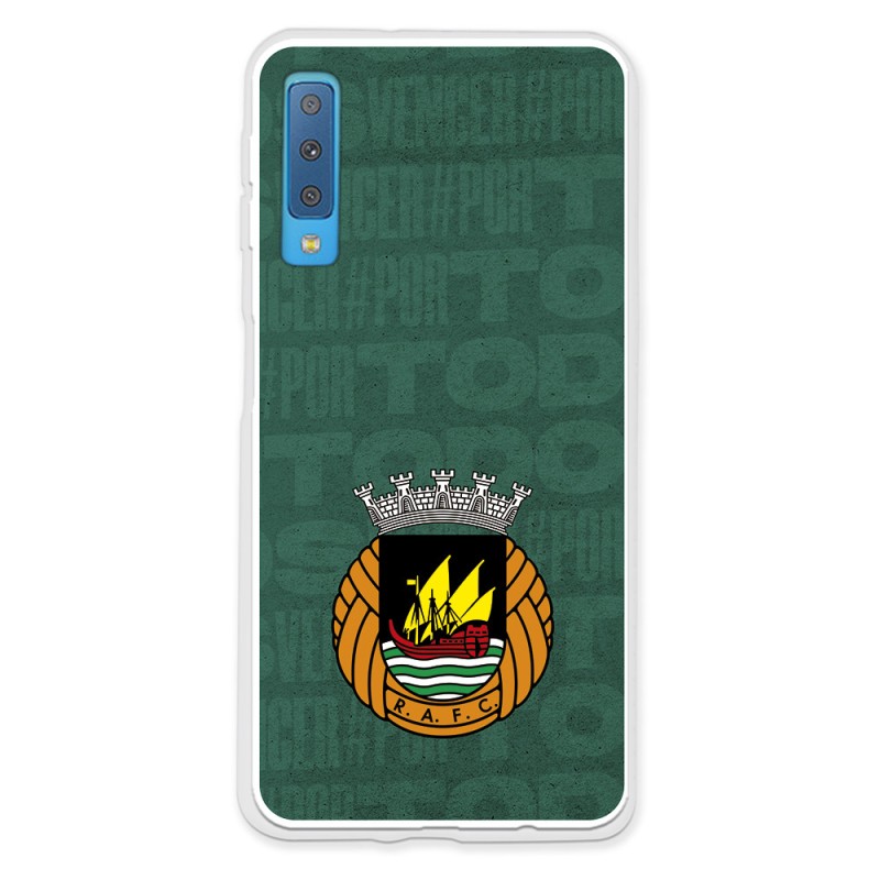 Funda para Samsung Galaxy A7 2018 del Rio Ave FC Escudo Fondo Verde Escudo Fondo Verde - Licencia Oficial Rio Ave FC