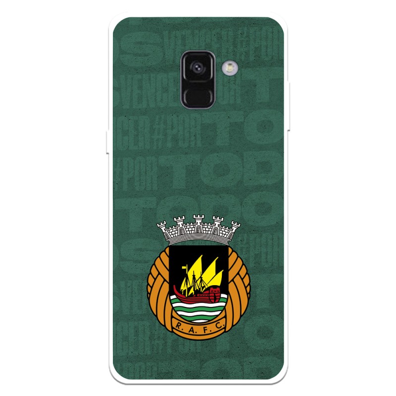 Funda para Samsung Galaxy A8 2018 del Rio Ave FC Escudo Fondo Verde Escudo Fondo Verde - Licencia Oficial Rio Ave FC