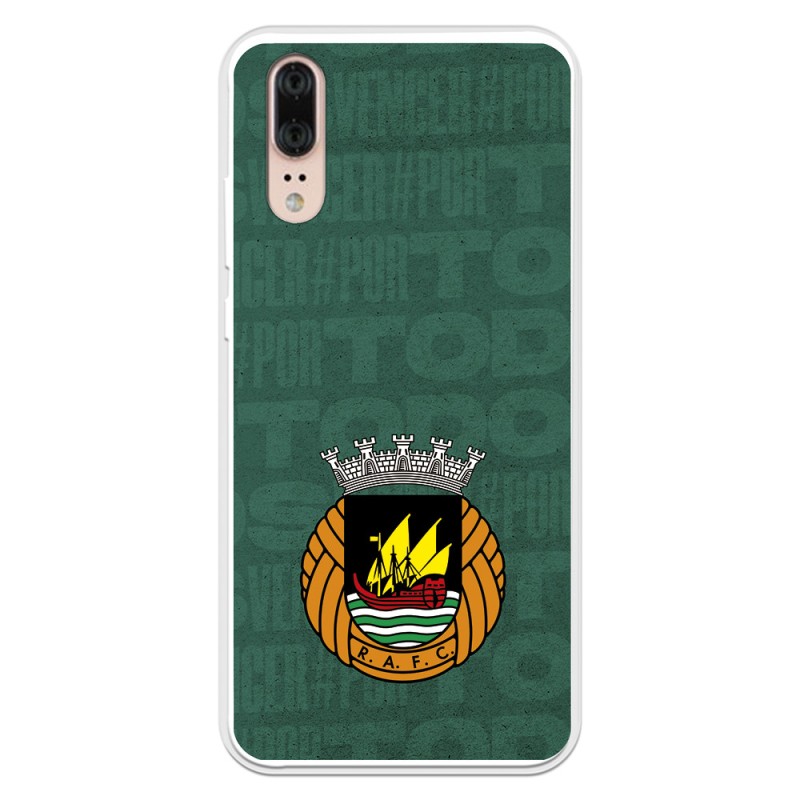 Funda para Huawei P20 del Rio Ave FC Escudo Fondo Verde Escudo Fondo Verde - Licencia Oficial Rio Ave FC