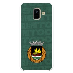 Funda para Samsung Galaxy A6 2018 del Rio Ave FC Escudo Fondo Verde Escudo Fondo Verde - Licencia Oficial Rio Ave FC