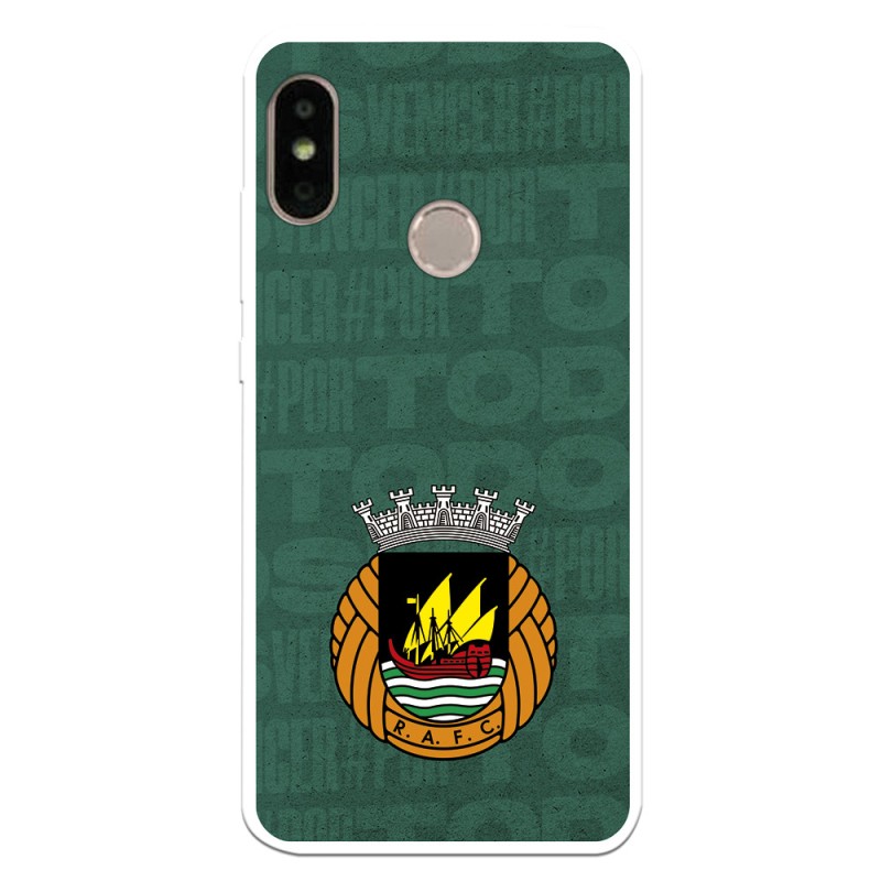 Funda para Xiaomi Mi A2 Lite del Rio Ave FC Escudo Fondo Verde Escudo Fondo Verde - Licencia Oficial Rio Ave FC