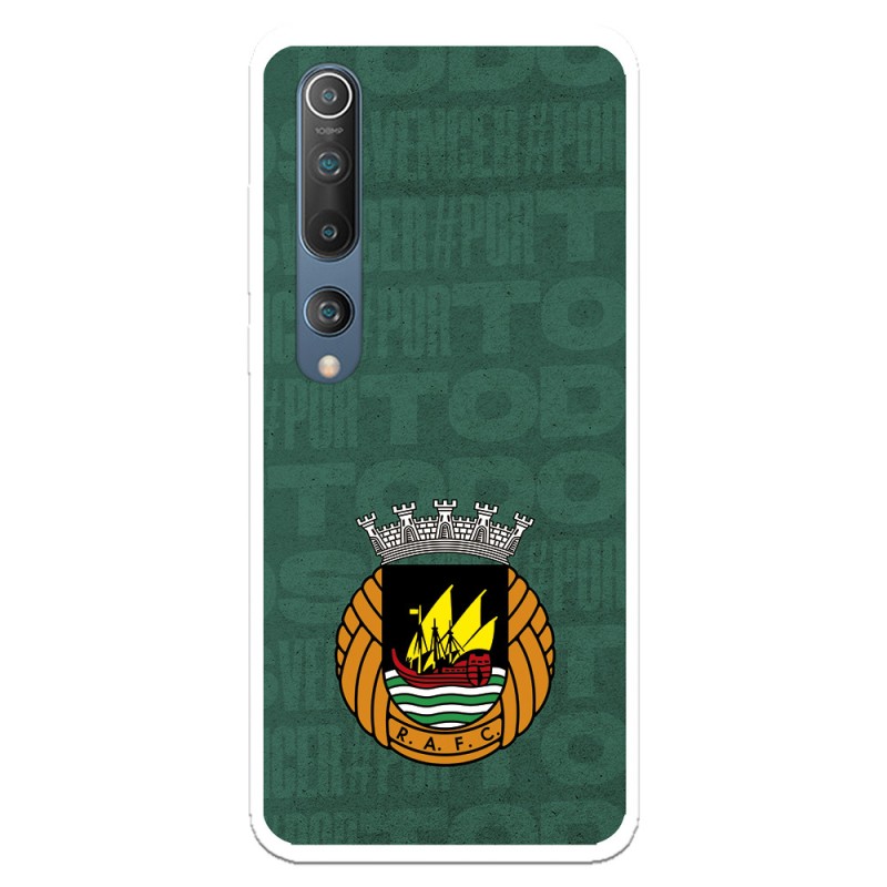 Funda para Xiaomi Mi 10 del Rio Ave FC Escudo Fondo Verde Escudo Fondo Verde - Licencia Oficial Rio Ave FC