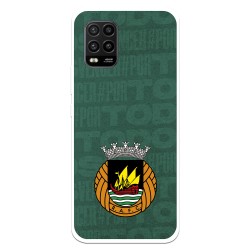 Funda para Xiaomi Mi 10 Lite del Rio Ave FC Escudo Fondo Verde Escudo Fondo Verde - Licencia Oficial Rio Ave FC