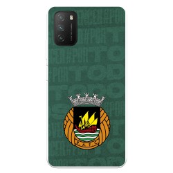 Funda para Xiaomi Poco M3 del Rio Ave FC Escudo Fondo Verde Escudo Fondo Verde - Licencia Oficial Rio Ave FC