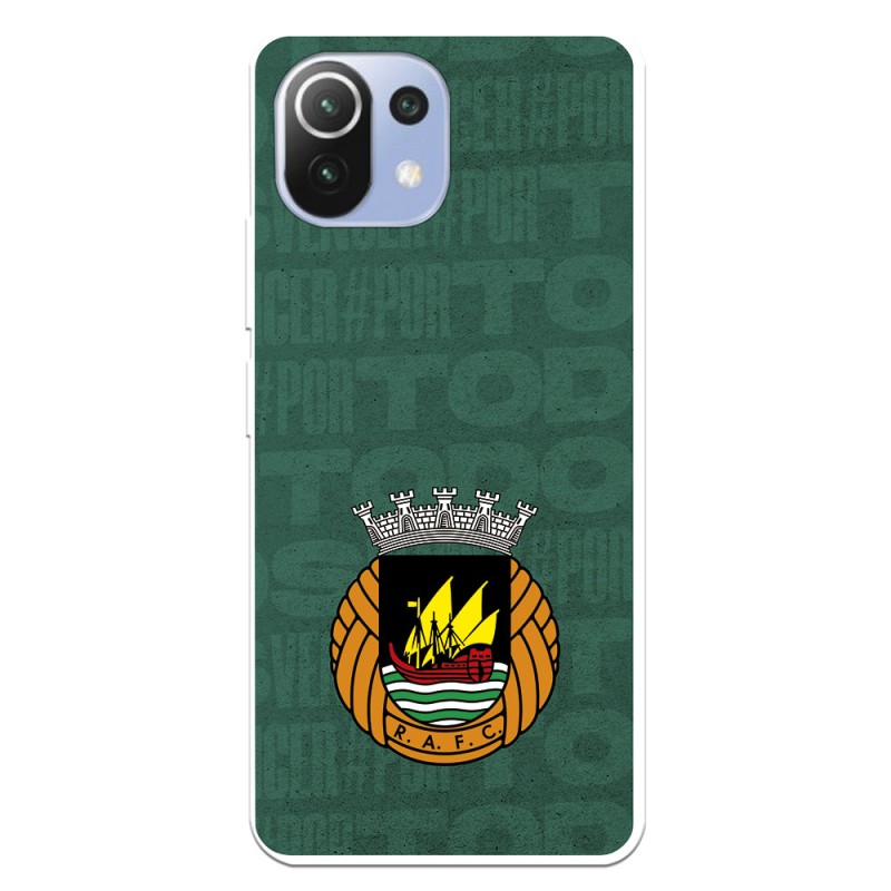 Funda para Xiaomi Mi 11 Lite del Rio Ave FC Escudo Fondo Verde Escudo Fondo Verde - Licencia Oficial Rio Ave FC