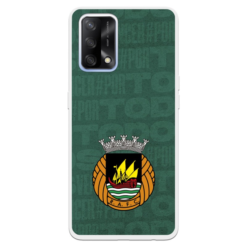 Funda para Oppo A74 4G del Rio Ave FC Escudo Fondo Verde Escudo Fondo Verde - Licencia Oficial Rio Ave FC