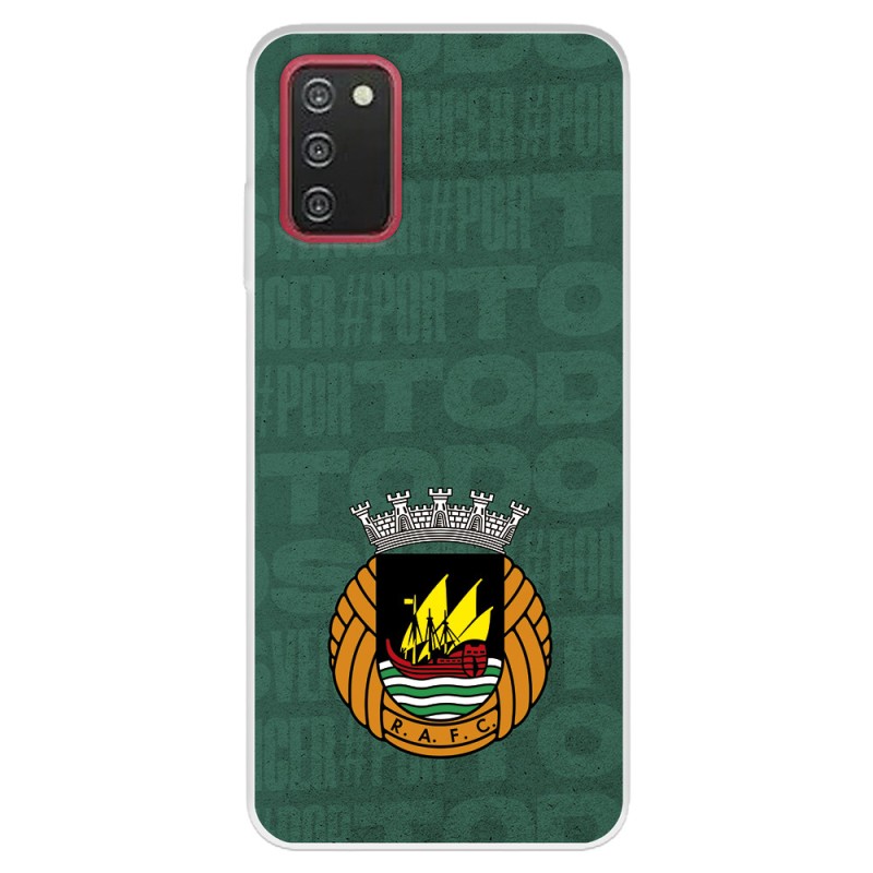 Funda para Samsung Galaxy A03s del Rio Ave FC Escudo Fondo Verde Escudo Fondo Verde - Licencia Oficial Rio Ave FC