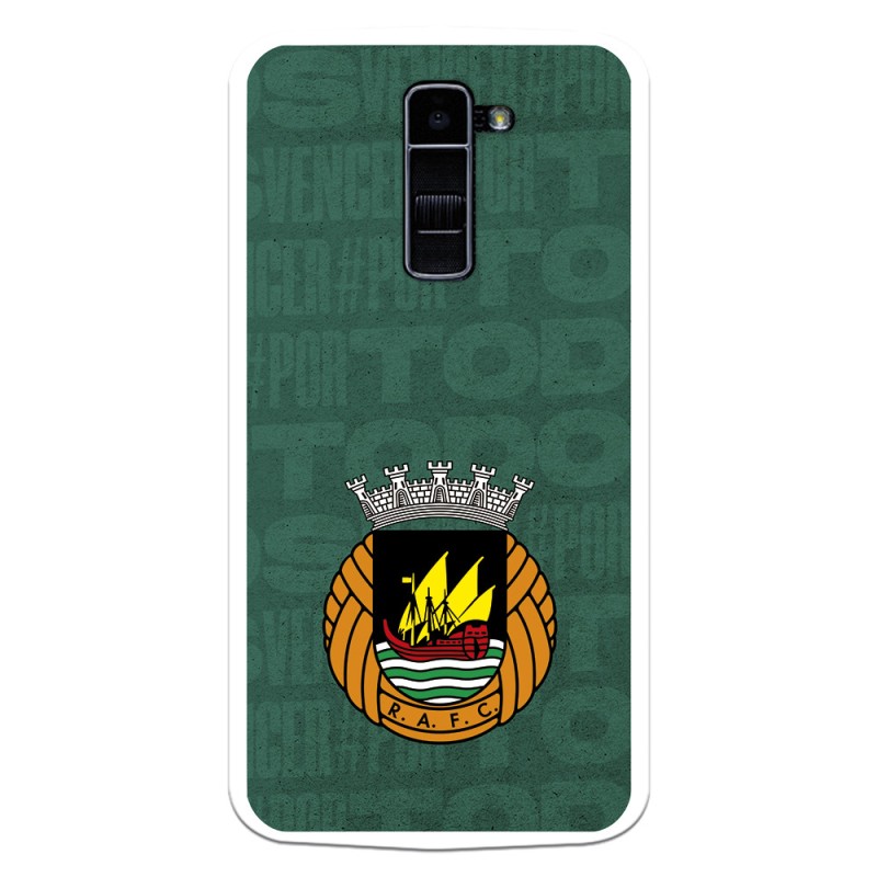 Funda para LG K10 4G del Rio Ave FC Escudo Fondo Verde Escudo Fondo Verde - Licencia Oficial Rio Ave FC