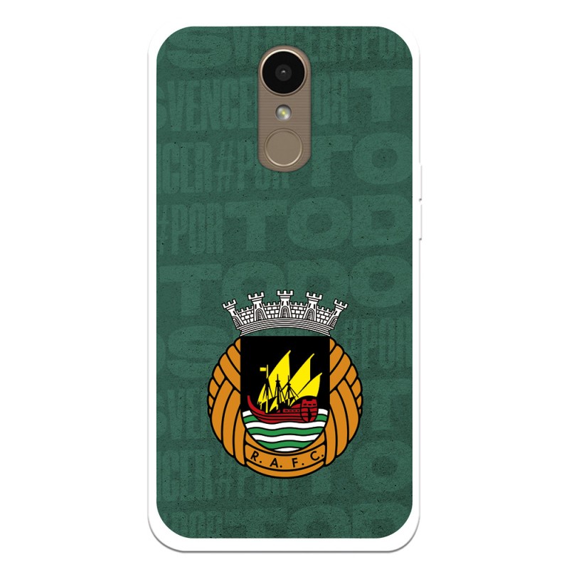 Funda para LG K10 2017 del Rio Ave FC Escudo Fondo Verde Escudo Fondo Verde - Licencia Oficial Rio Ave FC