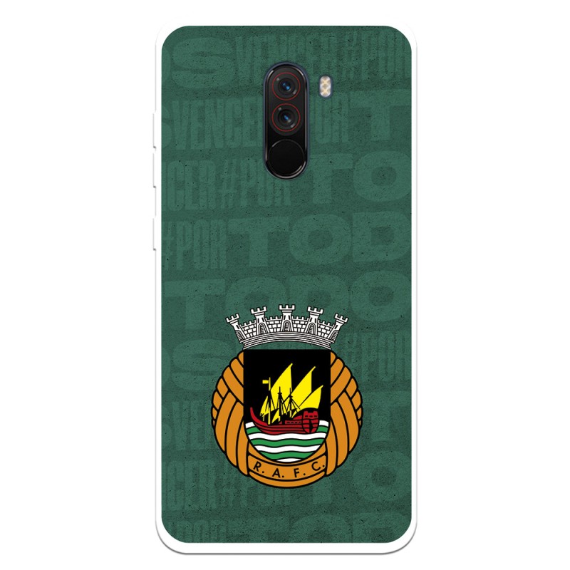 Funda para Xiaomi Pocophone F1 del Rio Ave FC Escudo Fondo Verde Escudo Fondo Verde - Licencia Oficial Rio Ave FC