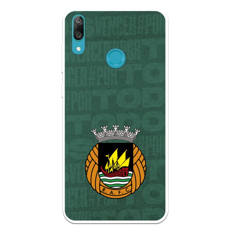 Funda para Huawei Y7 2019 del Rio Ave FC Escudo Fondo Verde Escudo Fondo Verde - Licencia Oficial Rio Ave FC