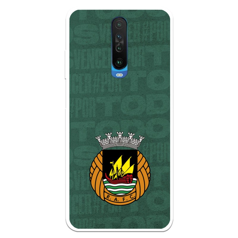 Funda para Xiaomi Redmi K30 del Rio Ave FC Escudo Fondo Verde Escudo Fondo Verde - Licencia Oficial Rio Ave FC