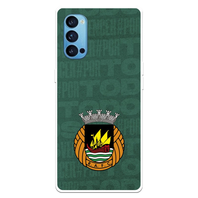 Funda para Oppo Reno4 4G del Rio Ave FC Escudo Fondo Verde Escudo Fondo Verde - Licencia Oficial Rio Ave FC