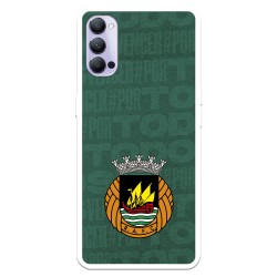 Funda para Oppo Reno4 Pro 5G del Rio Ave FC Escudo Fondo Verde Escudo Fondo Verde - Licencia Oficial Rio Ave FC