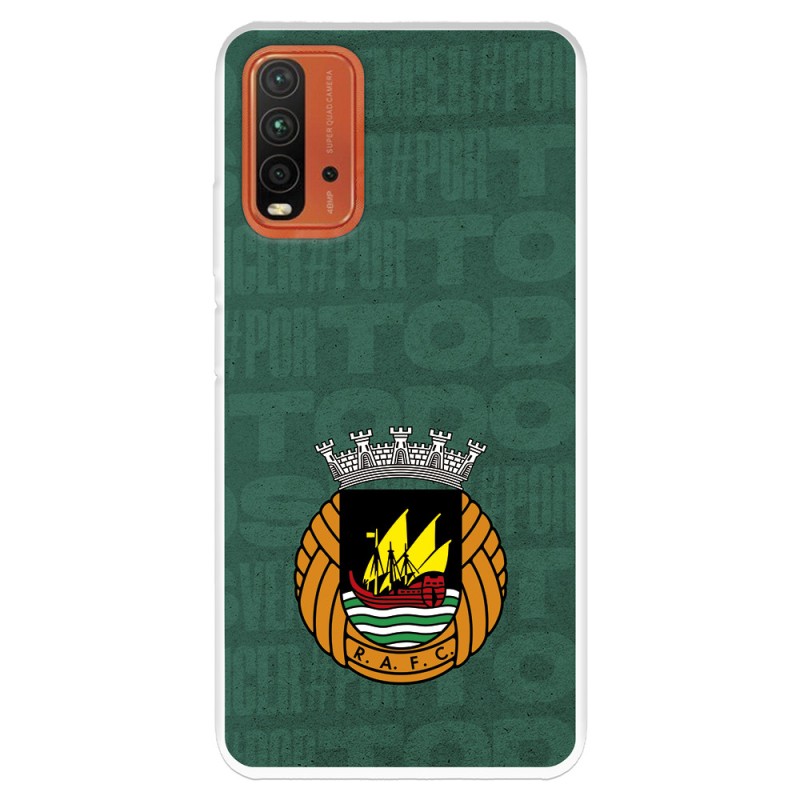 Funda para Xiaomi Redmi 9T del Rio Ave FC Escudo Fondo Verde Escudo Fondo Verde - Licencia Oficial Rio Ave FC