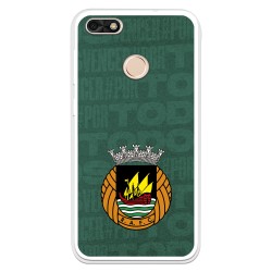 Funda para Huawei Y6 Pro 2017 del Rio Ave FC Escudo Fondo Verde Escudo Fondo Verde - Licencia Oficial Rio Ave FC