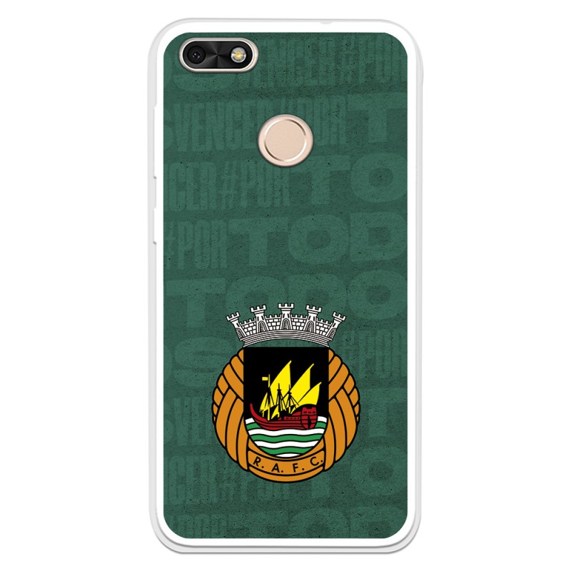 Funda para Huawei Y6 Pro 2017 del Rio Ave FC Escudo Fondo Verde Escudo Fondo Verde - Licencia Oficial Rio Ave FC