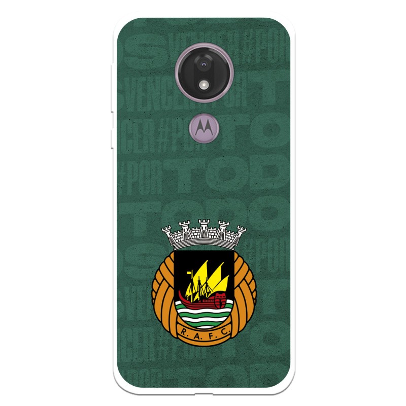 Funda para Motorola Moto G7 Power del Rio Ave FC Escudo Fondo Verde Escudo Fondo Verde - Licencia Oficial Rio Ave FC