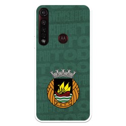 Funda para Motorola Moto G8 Plus del Rio Ave FC Escudo Fondo Verde Escudo Fondo Verde - Licencia Oficial Rio Ave FC