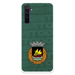 Funda para Realme 6 Pro del Rio Ave FC Escudo Fondo Verde Escudo Fondo Verde - Licencia Oficial Rio Ave FC