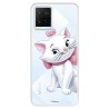 Funda para Vivo Y21S Oficial de Disney Marie Silueta - Los Aristogatos