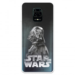 Funda para Xiaomi Redmi Note 9 Pro Oficial de Star Wars Darth Vader Fondo negro - Star Wars