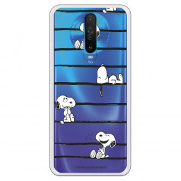 Funda para Xiaomi Redmi K30 Oficial de Peanuts Snoopy rayas - Snoopy