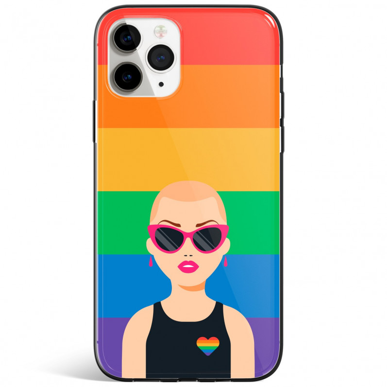 Capa telemóvel Desenho Orgulho - Silhueta LGBTQI