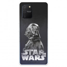 Funda para Samsung Galaxy A91 Oficial de Star Wars Darth Vader Fondo negro - Star Wars