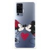 Funda para Vivo X51 Oficial de Disney Mickey y Minnie Beso - Clásicos Disney