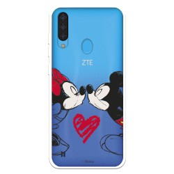 Funda para ZTE Blade A7 2020 Oficial de Disney Mickey y Minnie Beso - Clásicos Disney