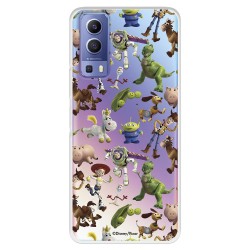 Funda para Vivo Y72 5G Oficial de Disney Muñecos Toy Story Siluetas - Toy Story