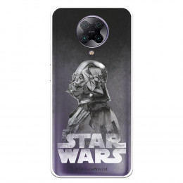 Funda para Xiaomi Redmi K30 Pro Oficial de Star Wars Darth Vader Fondo negro - Star Wars