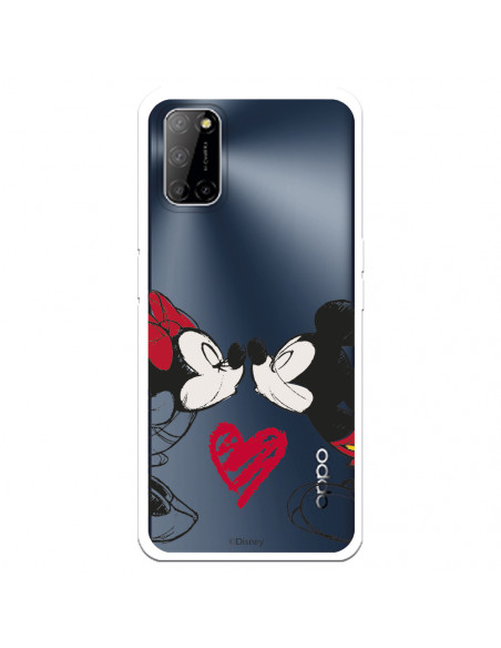 Capa para Oppo A72 Oficial da Disney Mickey e Minnie Beijo - Clássicos  Disney