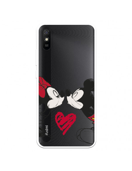 Capa para Xiaomi Redmi 9AT Oficial da Disney Mickey e Minnie Beijo -  Clássicos Disney