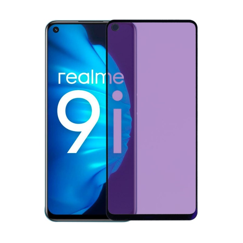 Cristal Templado Completo Anti Blue-Ray para Realme 9i