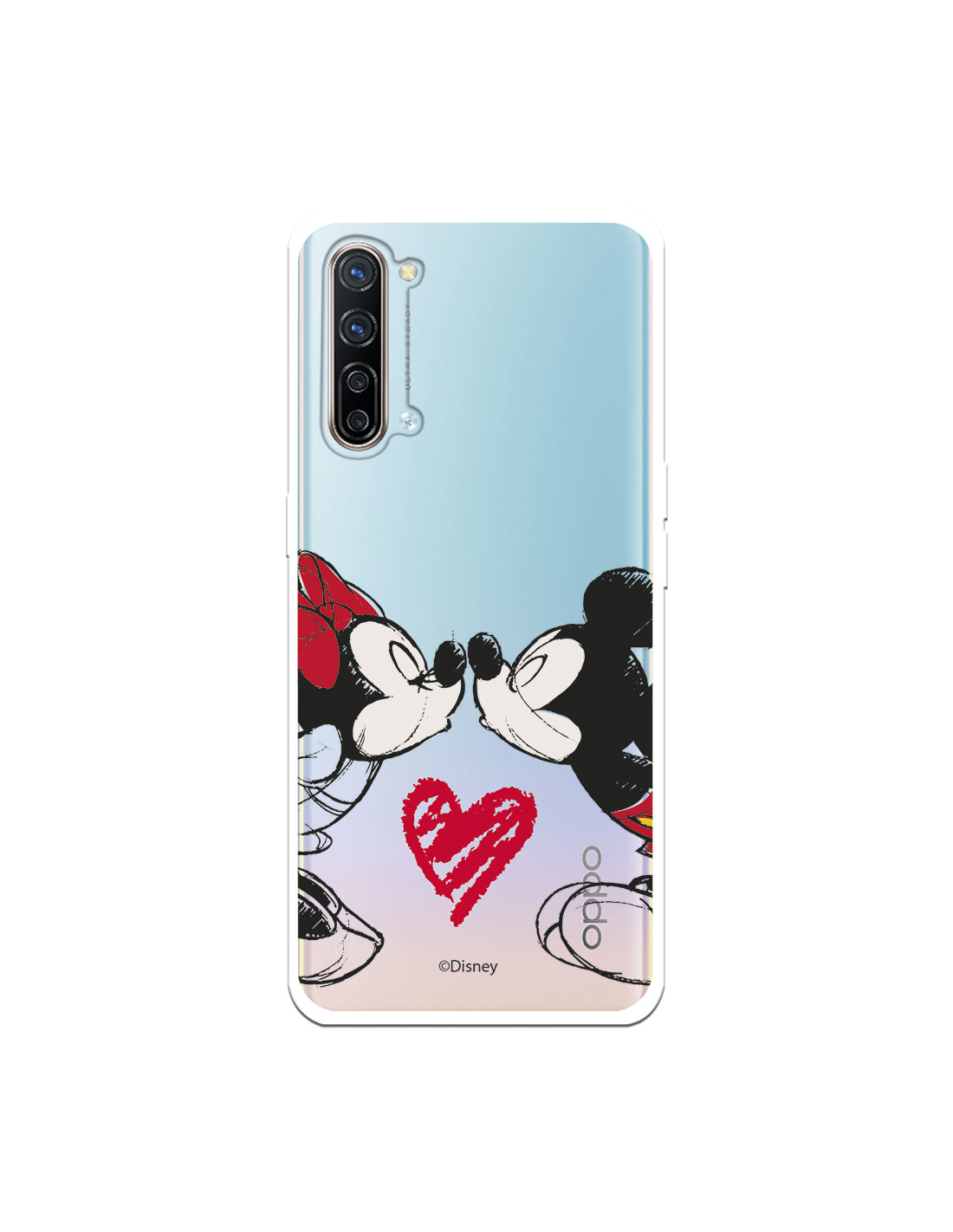 Capa para Oppo Find X2 Lite Oficial da Disney Mickey e Minnie