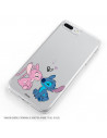 Funda para Huawei P40 Lite 5G Oficial de Disney Angel & Stitch Beso - Lilo & Stitch