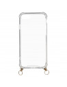 Capa silicone Suporte Cordão Transparente para iPhone SE 2020