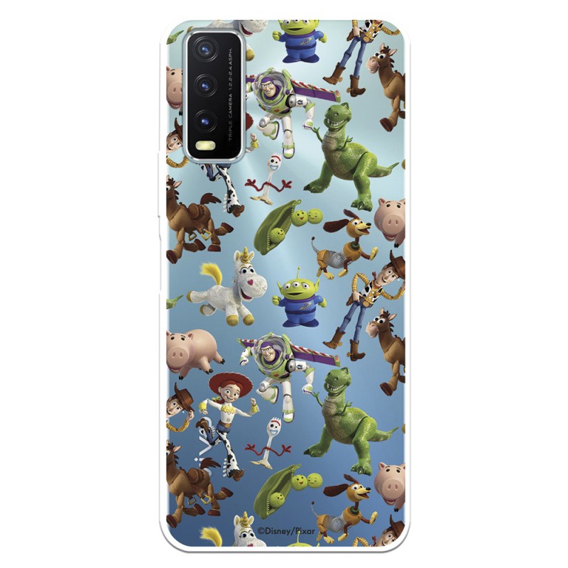 Funda para Vivo Y20S Oficial de Disney Muñecos Toy Story Siluetas - Toy Story