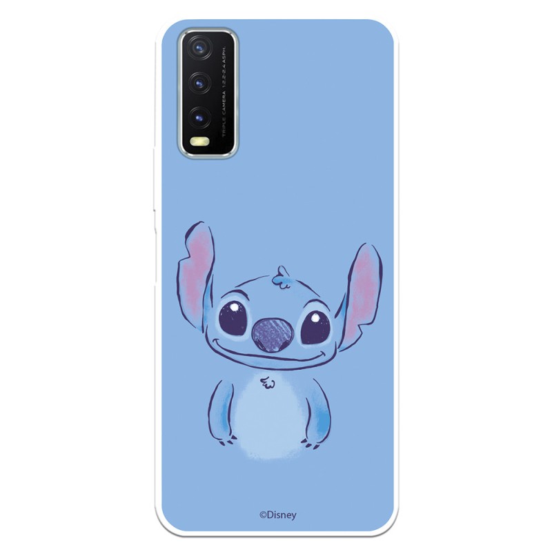 Funda para Vivo Y20S Oficial de Disney Stitch Azul - Lilo & Stitch