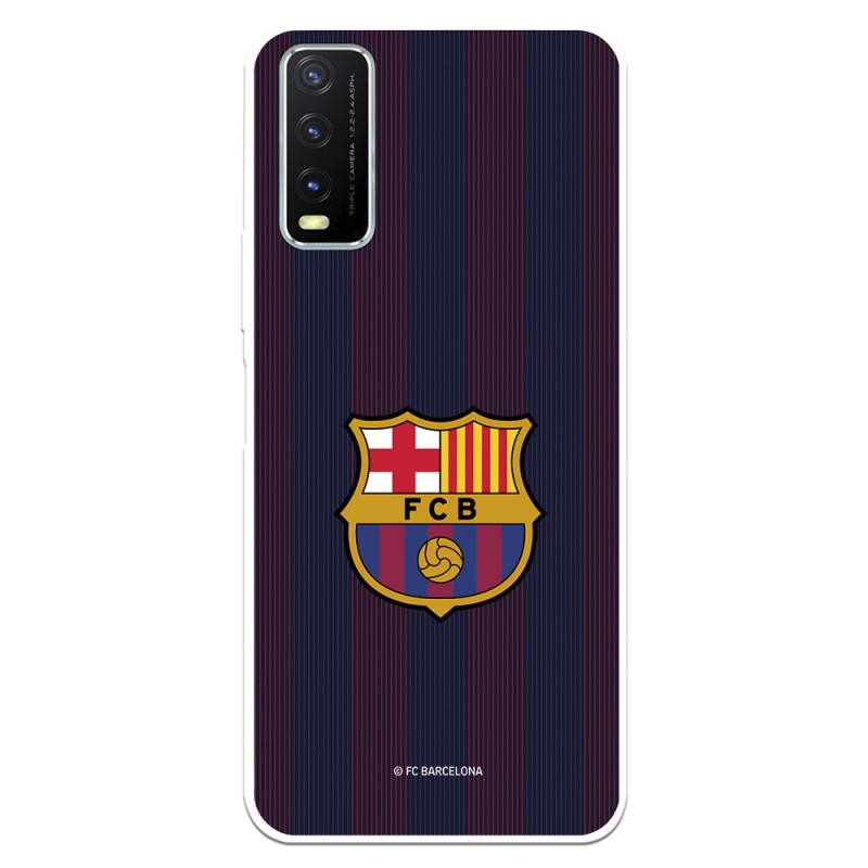 Funda para Vivo Y20S del Barcelona Rayas Blaugrana - Licencia Oficial FC Barcelona