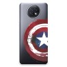 Funda para Xiaomi Redmi Note 9T Oficial de Marvel Capitán América Escudo Transparente - Marvel