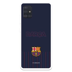 Funda para Samsung Galaxy A51 del Barcelona Barsa Fondo Azul - Licencia Oficial FC Barcelona