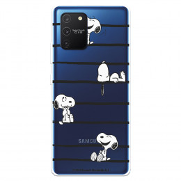 Funda para Samsung Galaxy S10 Lite Oficial de Peanuts Snoopy rayas - Snoopy