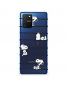 Funda para Samsung Galaxy S10 Lite Oficial de Peanuts Snoopy rayas - Snoopy