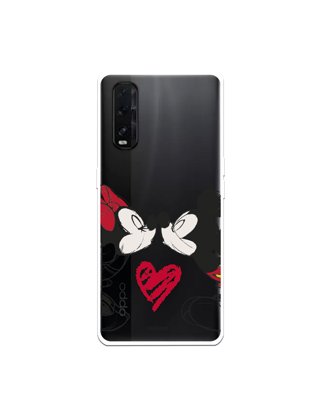 Capa para Oppo Find X3 Pro Oficial da Disney Mickey e Minnie Beijo -  Clássicos Disney