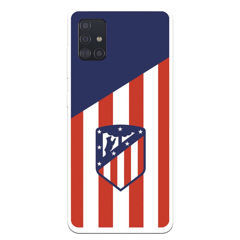 Funda para Samsung Galaxy A51 del Atleti Escudo Fondo Atletico - Licencia Oficial Atlético de Madrid